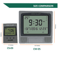 thumbnail image 3 of Alfajr Vertical Grey Islamic Muslim Prayer Digital Azan Table Desk Clock CS-03, 3 of 7