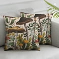 thumbnail image 3 of Mushroom Pillow Covers Pack , Boho Pillow Covers Decorative Throw Pillow Covers, Spring Floral Pillow Covers Square, Cute Aesthetic Pillow Cover,  1 set of 2, various sizes, 3 of 7