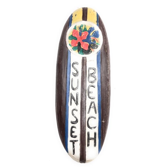 Sunset Beach Rustic Surf Sign 20" - Surfing Accents | #bds1206350