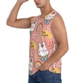 thumbnail image 3 of Balery Rabbit So Cute Camisetas sin mangas para hombre, absorbe la humedad y protege contra el mal olor.-Medium, 3 of 7