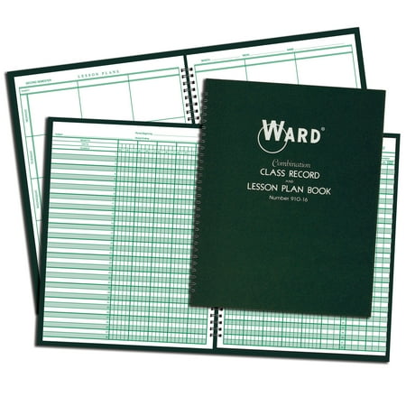 WARD Combination 9-10 Week Class Record + 6 Period Lesson Plan Book