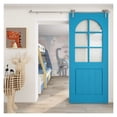 thumbnail image 3 of TSMST 4FT-8FT Stainless Steel Sliding Barn Door Hardware Kit 122cm-240cm Rail System Industrial Track T/Y/L Roller ,Easy to Install, 3 of 6