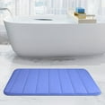 thumbnail image 3 of Memory Foam Bath Mats Soft Absorbent Bathroom Rugs 20" x 32",Machine Washable Easy to Clean, Purple, 3 of 8