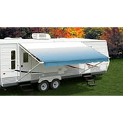 Carefree EA13LF00 13' Burgundy Fade Fiesta Vinyl Awning with White Casting