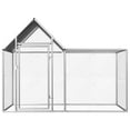 thumbnail image 3 of vidaXL Chicken Cage Walk-in Chicken Coop Pen Poultry Cage Galvanized Steel, 3 of 30