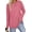 Red, variant on Lightweight Sweatshirts for Women Long Sleeve Crew Neck Tops Casual Curved Hem Shirts