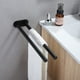 thumbnail image 5 of Toallero de pared para baño, toallero de acero inoxidable, toallero para taladrar para baño y cocina, color negro, 5 of 5