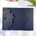 thumbnail image 1 of Tarjetas de invitación de boda con hojas cortadas con láser, bolsillo elegante para Halloween, cubierta de felicitación de tarjeta de tres pliegues para fiesta, 10 unidades por lote, 1 of 3