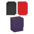 thumbnail image 3 of Estuche para baraja de cartas que se adapta a más de 100 cartas con fundas Forro de microfibra suave, elegante e impermeable Púrpura, 3 of 8