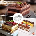 thumbnail image 6 of Adjustable Rectangular Cake Ring, Stainless Steel Mousse Cake Ring Mould for Tiramisu, Ret retractable Sheet Cake Frame for Baking, 6 of 6