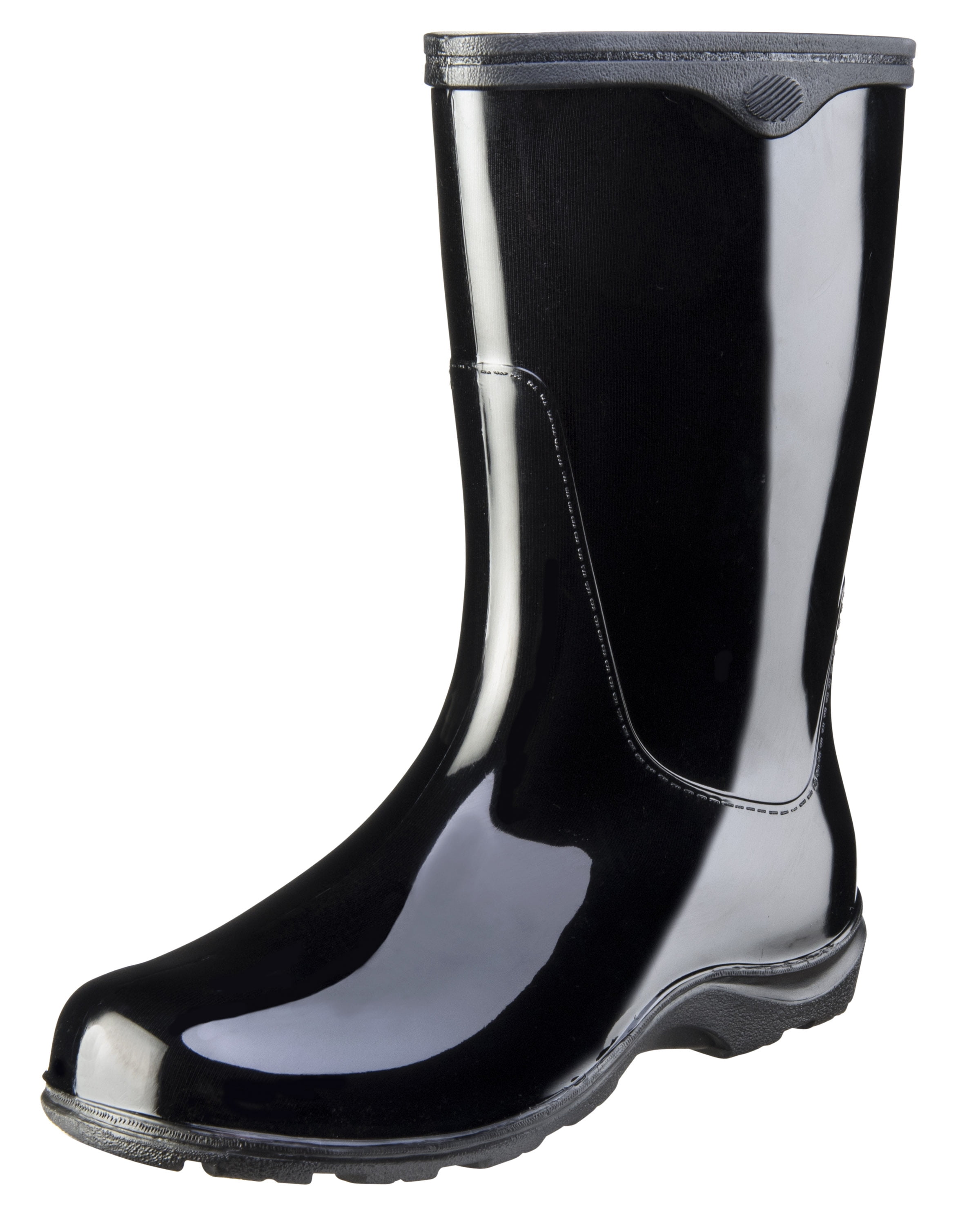 Black Waterproof Rain Boots 