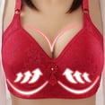 thumbnail image 3 of Ohufall Wirefree Bras for Women ,Plus Size Lace Bra Wirefreee Extra-Elastic Solid Bra Adjustable shoulder straps Sports Bras , Summer, 3 of 4