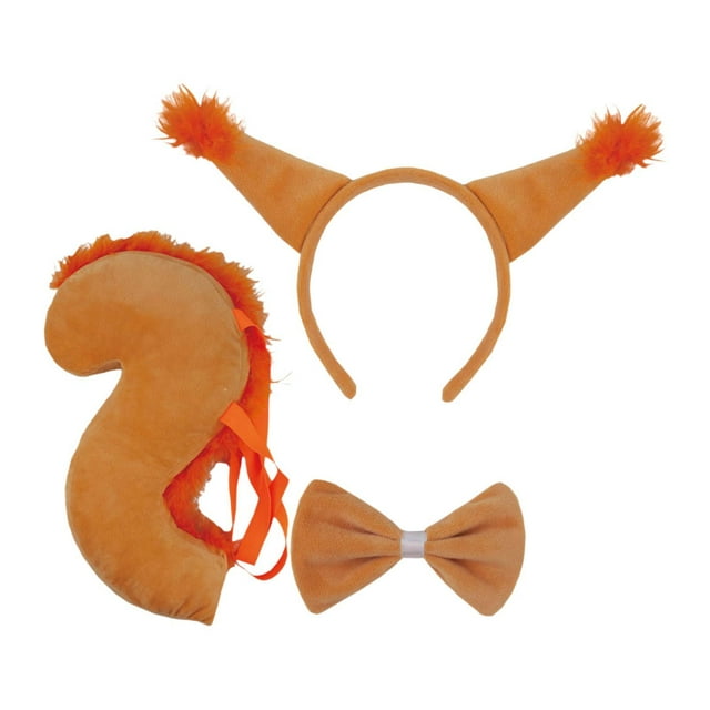 Disfraz de Halloween perfecl vestido elegante diadema Naranja sin guante