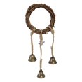 thumbnail image 1 of Witch Bell Hanging Decor, Rustic Decorative Hangings Witchy Home Decors, Halloween Door Bells for Home Protection, 1 of 8