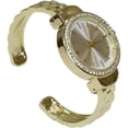 thumbnail image 2 of Blekon Collections Women’s Quartz Cuff Bangle Watch, Elegant Rhinestone Bezel, Stainless Steel Back, 2 of 5