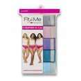 thumbnail image 7 of Fit for Me by Fruit of the Loom Women's Plus Heather Cotton Hi-Cut Panties - 5 Pack, 7 of 7