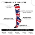 thumbnail image 4 of Picia English Printed Sports Compression Socks - 15-20mmHg Graduated Compression, High-Performance Soft and Breathable Socks for Men and Women, 4 of 5