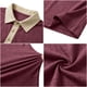thumbnail image 4 of Camisas de Manga Corta de los Hombres Casual Color Bloqueado Botón de Solapa de Bolsillo Casual Top Transpirable, Manga Corta Tops de Verano para el Ejercicio, 4 of 6