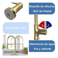 thumbnail image 4 of Grifo Monomando Fregadero Llave Mezcladora Tarja DORADO VBG, 4 of 5