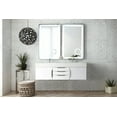 thumbnail image 2 of James Martin Vanities 983-V59d-W-N-Gw Columbia 60" Wall Mounted Double Basin Vanity Set -, 2 of 7