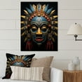 thumbnail image 2 of Designart "Tribes Chokwe African Pwo I" African Tribes Metal Wall Art, 2 of 5