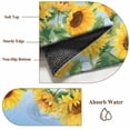 thumbnail image 6 of 5'x8' Area Rugs, Sunflowers Indoor Outdoor Area Rug for Living Room Bedroom, Yellow Summer Botanical Elegant Flowers Washable Bathroom Rugs Kitchen Floor Carpet Mats Home Decor Aesthetic, 6 of 8
