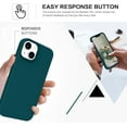 thumbnail image 4 of iPhone 13 Case,Phone Case iPhone 13,Slim Fit Liquid Silicone Soft Gel Rubber Lightweight Microfiber Lining Shockproof Anti-Scratch Protective Phone Cover for iPhone 13 6.1'' 2021, Forest Green, 4 of 17