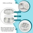 thumbnail image 5 of 12PCS Storage Container Silver Empty Storage Containers 2 Ounce/60ml Refillable Screw Lid Aluminum Tins Jar Containers with Hollow Lid, 5 of 8