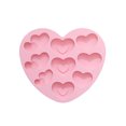 thumbnail image 1 of Molde de silicona para pasteles con forma de corazón: apto para uso alimentario, -40~230 ℃, 21 x 19,8 x 1,8 cm, rosa, repostería/elaboración de jabón, 1 of 6