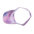 thumbnail image 4 of Jongmart Women Sun Visor Cap Tie Dye Visor Elastic Sports Hat Empty Top Baseball Beach Hat, 4 of 5