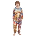 thumbnail image 2 of Golden Retriever American Flag One Piece Pajamas Soft Jumpsuit Cozy Sleep and Play Romper Zipper and Pockets 5-6T, 2 of 8