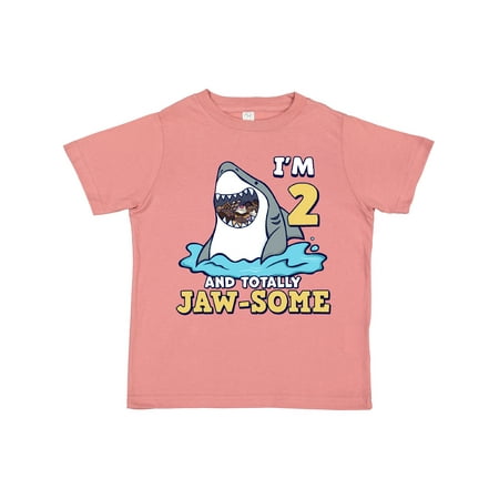 

Inktastic I m 2 and Totally Jawsome Shark Gift Toddler Boy or Toddler Girl T-Shirt
