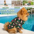 thumbnail image 2 of Flamingo Hibiscus Tropical Hawaiian Shirt, Button Down Shirt for Adults or Dogs, Cuban Collar, Short Sleeve Polyester Summer Shirt, 2 of 8