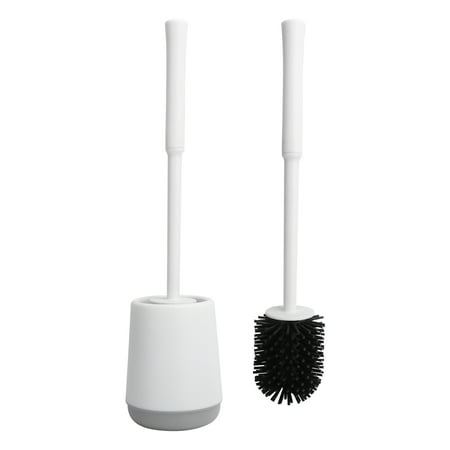 Toilet Brush, Soft Toilet Cleaner Brush Bathroom Kit Wall-Mounted ...