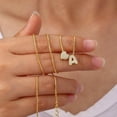 thumbnail image 6 of Turandoss 14K Gold Plated Heart Initial Cz Necklace for Women Girls Dainty Letter A-Z Choker Pendant Jewelry Trendy Fashion Accessories Personalized Christian Gifts for Women Girls, 6 of 8