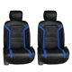 thumbnail image 1 of Cojines de Asiento de Coche de Piel sintética Negra Compatible con Bolsa de Aire, 1 of 9