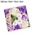 thumbnail image 2 of Combo de ramos de flores artificiales para decoración del hogar, regalo del Día de la Madre/Navidad, jabón de flores en caja de regalo, 2 of 5