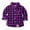 Purple, variant on HAiming Toddler Boys Girls Plaid Shirts Trendy Lapel Long Sleeve Button down Tops Fall Winter Cute Casual Outfits