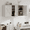 White, variant on FULLWATT Laundry Cabinet, Medicine Cabinet, Bathroom Kitchen Storage Wall Mounted Farmhouse Organizer with Shelves Over Toilet, 36" Wide, White