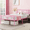 Pink, variant on Twin Bed Frame-Classic Metal Platform Bed Frame,Mattress Foundation with Steel Slat Support,Under Foundation Storage,No Box Spring Needed, Easy Assembly, Twin Size