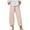 Pink, variant on Fleece Pants Women Casual Trousers Loose Solid Elastic Waist Long Pants with Pocket Womens Pants Casual