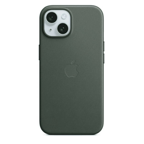 Apple iPhone 15 FineWoven Case with MagSafe - Evergreen