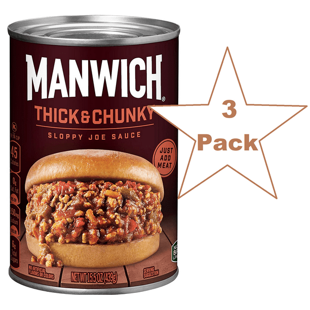 Manwich Sloppy Joe Sauce, Thick and Chunky, Canned Sauce, 15.5 oz 3