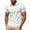White, variant on COSFO Collared Men Polo Shirt Casual Solid Short Sleeve Tops Pullover Loose Ribbed Classic T-Shirt