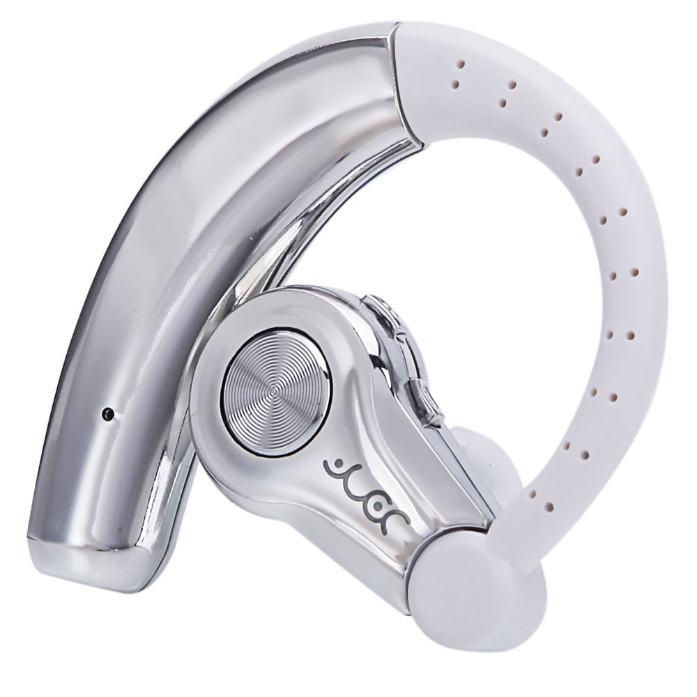 Wireless Stereo Earplug Headset Earphone 4.1 Single Battery English Version Silver