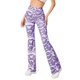 thumbnail image 1 of TRKIYQC Pantalones acampanados de yoga casuales para mujer Pantalones con estampado de ondas de agua Slim Fit Pantalones de campana de cintura alta TRKIYQC Vida cotidiana, 1 of 3