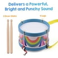 thumbnail image 4 of Amdohai Portable Colorful Snare Drum Musical Percussion Instrument, 4 of 8
