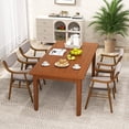 thumbnail image 2 of Gymax Set Of 4 Velvet Dining Chair w/ Padded Seat & Back Armrests Rubber Wood Frame Gray, 2 of 10