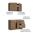 thumbnail image 4 of Cocina Integral 120cm Marrón Glamy Madesa 03, 4 of 5
