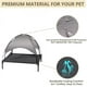 thumbnail image 5 of Pets 48in Elevated Cooling Dog Bed, Outdoor Raised Mesh Pet Cot w/Removable Canopy Shade Tent, Carrying Bag, Breathable Fabric ShopWise Round, 5 of 8